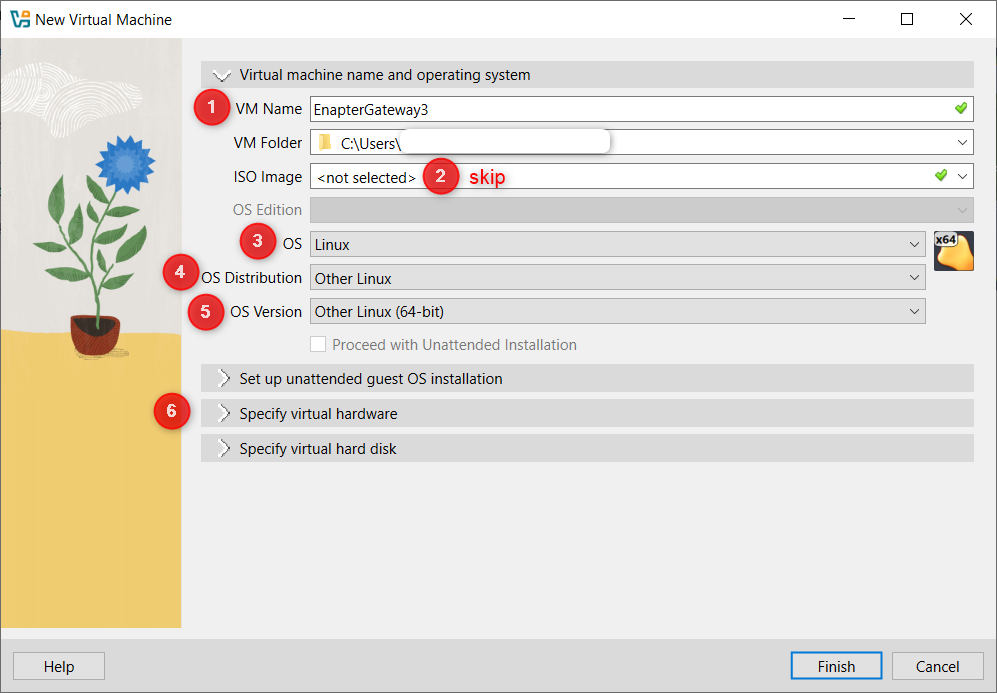 max-width:960px VM Name and Operating System Configuration