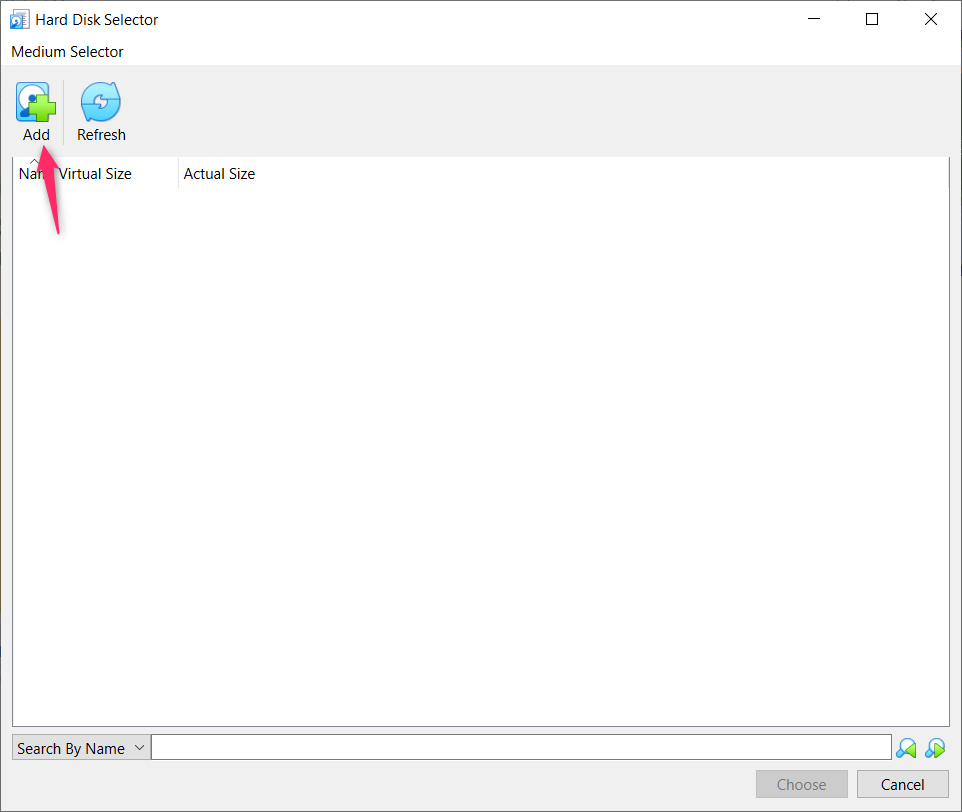 max-width:960px Hard Disk Selector Add Button